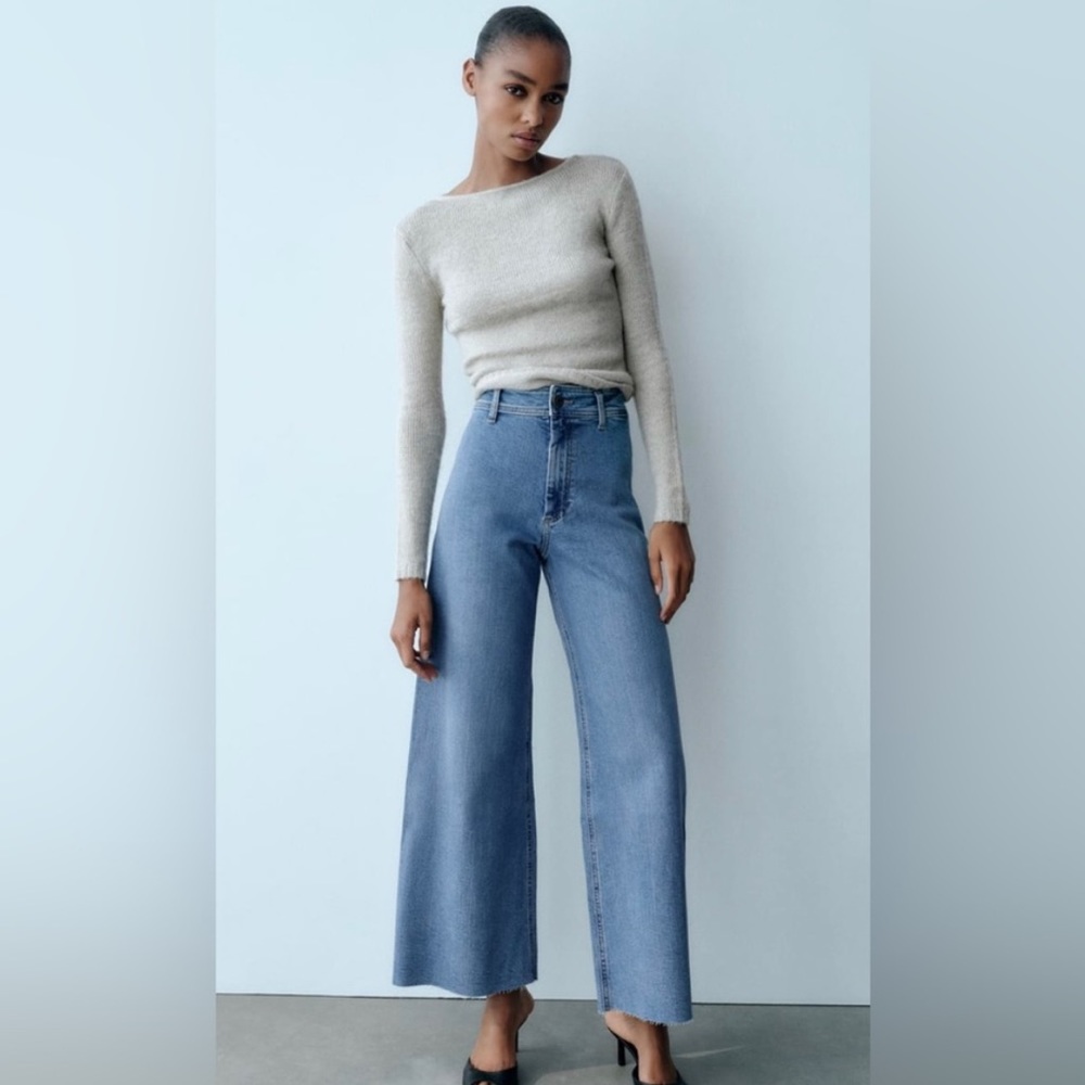 NWT Zara Marine Straight Jean size 36 4